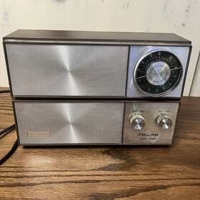 Ra75 Coronado Vtg Solid State Fm/am Radio Mcm Retro Wood Tone Model 60 S Works