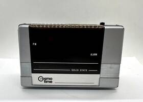 E-513 Cosmo Vtg Time Alarm Clock Model Solid State Faux Wood Trim E-513 Cosmo Vtg Time Alarm Clock Model Solid State Faux Wood Trim