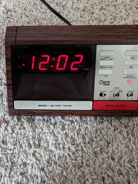 E213 Cosmo Time Clock Alarm Vintage E213 Cosmo Time Clock Alarm Vintage