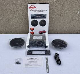 Cm-802 Cougar New Vintage Am/fm Radio Cassette Player W 4 Inch Speakers Car Audio Cm-802 Cougar New Vintage Am/fm Radio Cassette Player W 4 Inch Speakers Car Audio