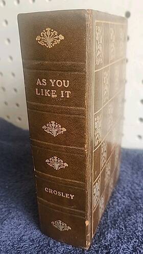 Jm-8bn Crosley Vtg Book Shape Rare Radio Inch As You Like It Hybrid Transistor/tube Parts