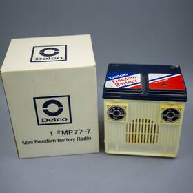 Mp77-7 Delco Mini Freedom Battery Am Novelty Radio Vintage Mp77-7 Delco Mini Freedom Battery Am Novelty Radio Vintage
