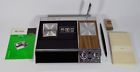 Dfm-22 Abbott Executive Vintage Clock Radio Pen Holder Desk Set Tested