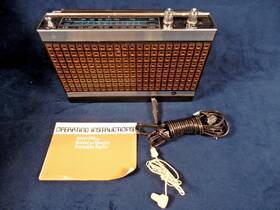26612 Drug Fair Vtg New 1970s Solid State Portable Radio 3-band 60hz 2w Nib
