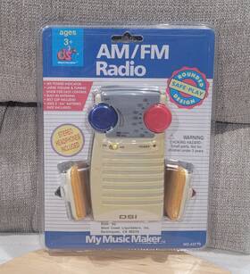Dsi 043667437192 New Vintage 1995 My Music Maker Am/fm Radio Headphones 43719 Rare