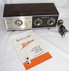 E266 Zenith Analog Am Radio Mcm Deco Alarm Clock Vintage Manual