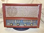 E976 Philco Vintage Model Vauum Tube Radio Wooden Case Working