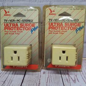 Esbp1190v Eagle Vtg Ultra Surge Protector Audible Alarm And Noise Filter Usa Made Lot Of 2