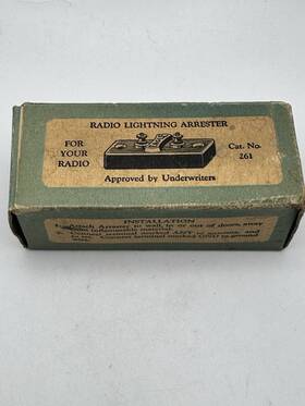 No-261 Eagle Brand Radio Lightning Arrester Vintage In Original Box