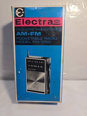Fm-1250 Electra Am Fm Pocketable Radio Model