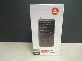 Electro Brand 089081020169 Band Personal Tv Sound Weather Report Portable Fm Radio