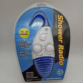 Electro Brand 089081106115 Vintage Deadstock Shower Radio New Am/fm Model 611