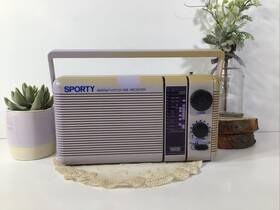2146 Electro Brand Vintage Inch Sporty Am/fm Tv1/tv2/wb Receiver Works Lavender