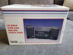 4907k Electro Brand Vintage Cassette Player Mini Boom Box Alarm Clock Detachable