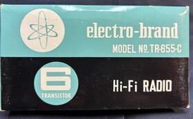 Tr-655-c Electro Brand Vintage I Portable Am Radio 6 Transistor