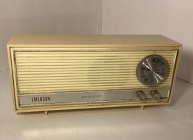 31t60 Emerson Vintage Solid State Am Fm Radio Model Tested Works Ex Cond Clean