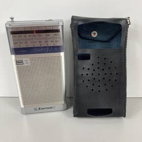 Ph3780a Emerson Swingmate Model Portable Transistor Am Fm Radio With Case Handheld