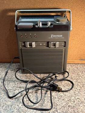 Pta-129 Emerson Vintage Portable 8 Track Am/fm Radio Player Tested Works Great
