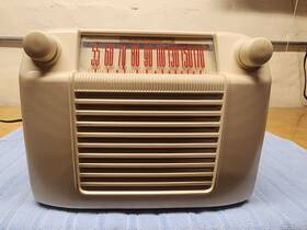 4-a-41 Firestone Rare Vintage Air Chief Cream Am Tube Radio Model Excellent Shap