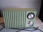 Fm-640 Ge Vinta Electra Electric Clock Tube Radio Green Made In