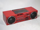 Fx-700r Sansui Vtg Red Am Fm Stereo Cassette Tape Player Boombox