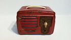 G-4108 Temple Super Het Vintage Superhet Tube Radio Model Red Metal