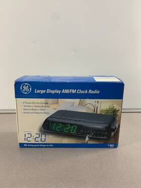 7-4819a Ge 044319748192 Vintage Electric Alarm Clock Radio Retro 90s Am/fm Model With Box