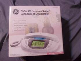 29293ge1 Ge Vintage New Corded Bedroom Phone Am/fm Clock Radio