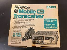 3-5813 Ge Vintage 40-channel Mobile Cb Pa Radio Transceiver Nos