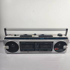 3-6210 Ge Vintage Mini Am Fm Stereo Dual Cassette Recorder Excellent Box