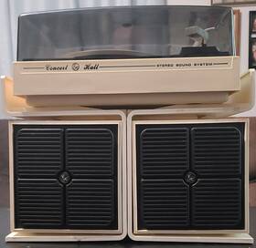 332b Ge Rare Vintage Early 1970s G.e. Concert Hall Sterio Sound System Working