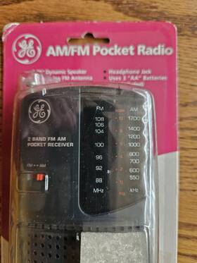 7-25845 Ge Vintage Am/fm Radio Factory Sealed