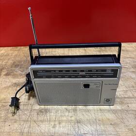 7-2660a Ge Vtg General Electric Radio 2-way Power. Am Fm Model Ge. Works