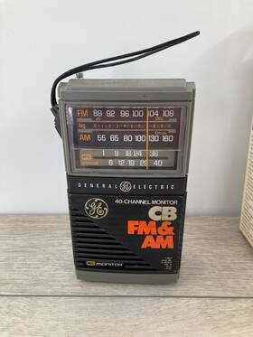7-2912 Ge Vintage Cb Fm Am Radio 7 2912 General Electric Tune Dial No Function