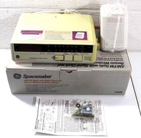 7-4295a Ge 7-4295 Spacemaker Clock Radio Vintage General Electric Am/fm Intercom