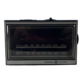7-4520a Ge Vintage Am/fm 6 Inch X 4 Alarm Clock Radio Woodgrain - Tested Working