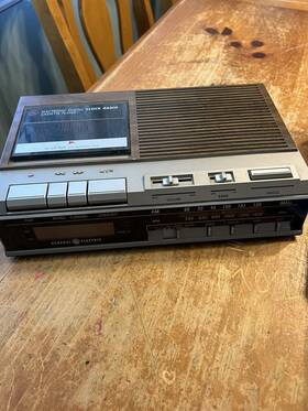 7-4954b Ge General Electric Alarm Clock Am Fm Radio Model Tested Works Vintage
