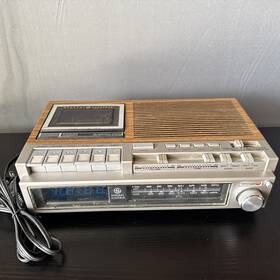 7-49758 Ge General Electric Alarm Clock Radio And Cassette Player Model No. Tested