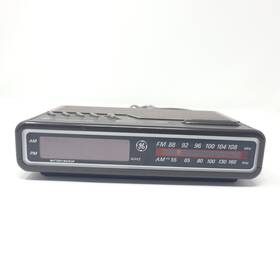 7-4612a Ge 7-5612a Vintage 1980s Digital Alarm Clock Radio Woodgrain Model Tested Works