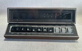C4390a Ge Vintage Clock Radio With Vacuum Tube Vfd Display - For Parts