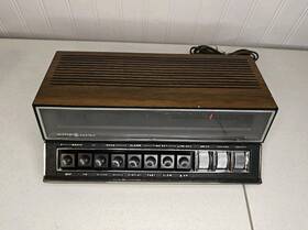 C4390b Ge Vintage General Electric Alarm Clock Radio Blue Nixie Tube Readout