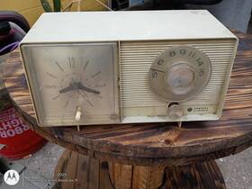 C4401a Ge Vintage Honey Beige General Electric Alarm Clock Radio Works C4401
