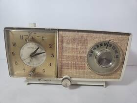 C-545f Ge C545f E Vintage 1960s General Electric Am Alarm Clock Tube Radio Working