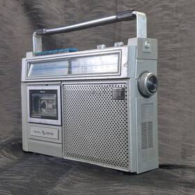 No.3-5216a Ge General Electric 3-5216a Am/fm Cassette Recorder Nostalgic 1980s Silver Radio No.3-5216a Ge General Electric 3-5216a Am/fm Cassette Recorder Nostalgic 1980s Silver Radio