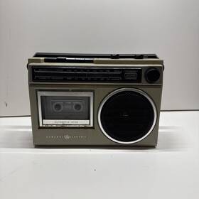 No.3-5240d Ge Vtg General Electric No. 3-5240c Cassette Recorder Am/fm Radio Vintage Read Des