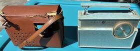 P1801c Ge 1950 S Transistor Radio Works Needs Antenna Case Ragged