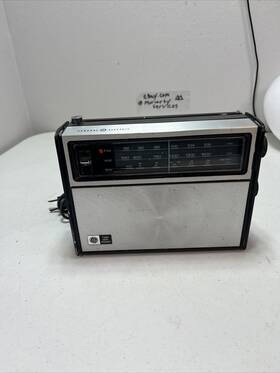 P4920a Ge Vintage General Electric Portable Am/fm Radio Tested Working