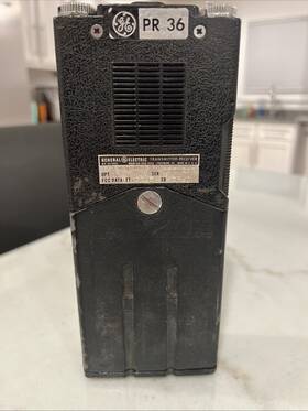 Pr36lbs66 Ge Vintage General Electric Pr36 Portable Two-way Radio With Leather Case. Used