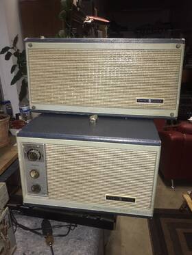Rp-1150a Ge Phonograph Portable Tube Player With External Speaker