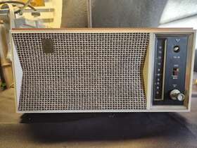 T-159a Ge Rare Vintage - General Electric Tube Radio Model Wood Grain Not Working